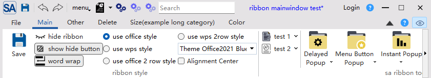 mainwindow-ribbonbar+ribbonframe