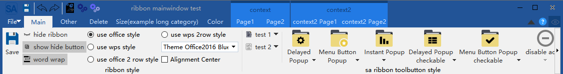 SARibbon theme office2016