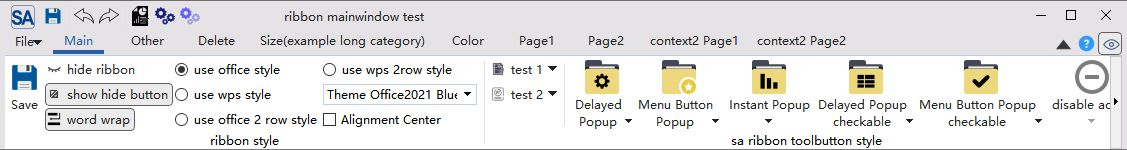 SARibbon theme office2021