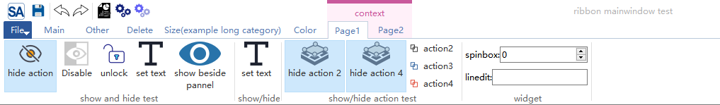 SARibbonBar-Context-Category